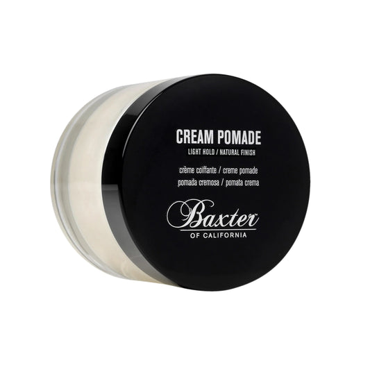 Baxter of California Cream Pomade for Men and Women Natural Finish Light Hold Barbershop Quality Smooths Classic Looks Perfect for Texturizing Straight or Wavy Hair 2 Ounce