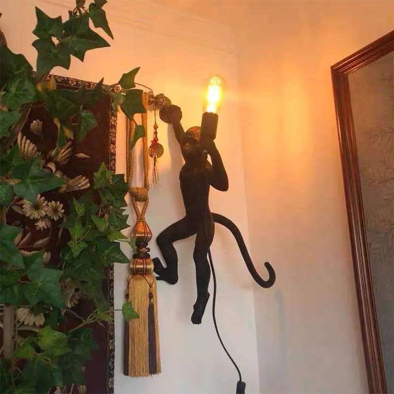 Vintage Industrial Monkey Rope Hanging Light Fixture