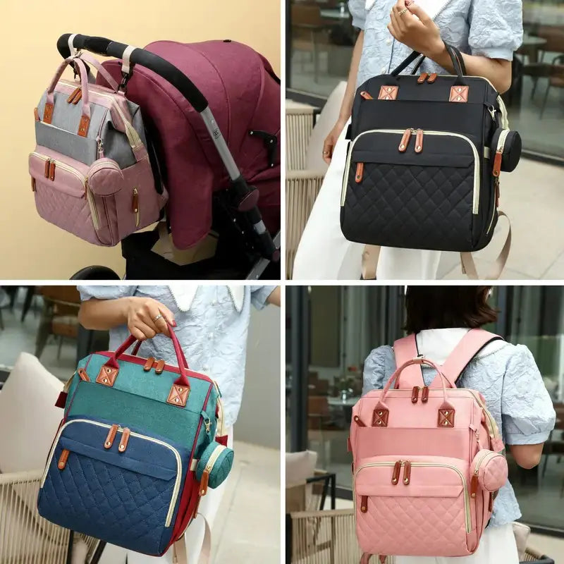 Large Capacity Multi-Purpose Backpack for Moms and Babies